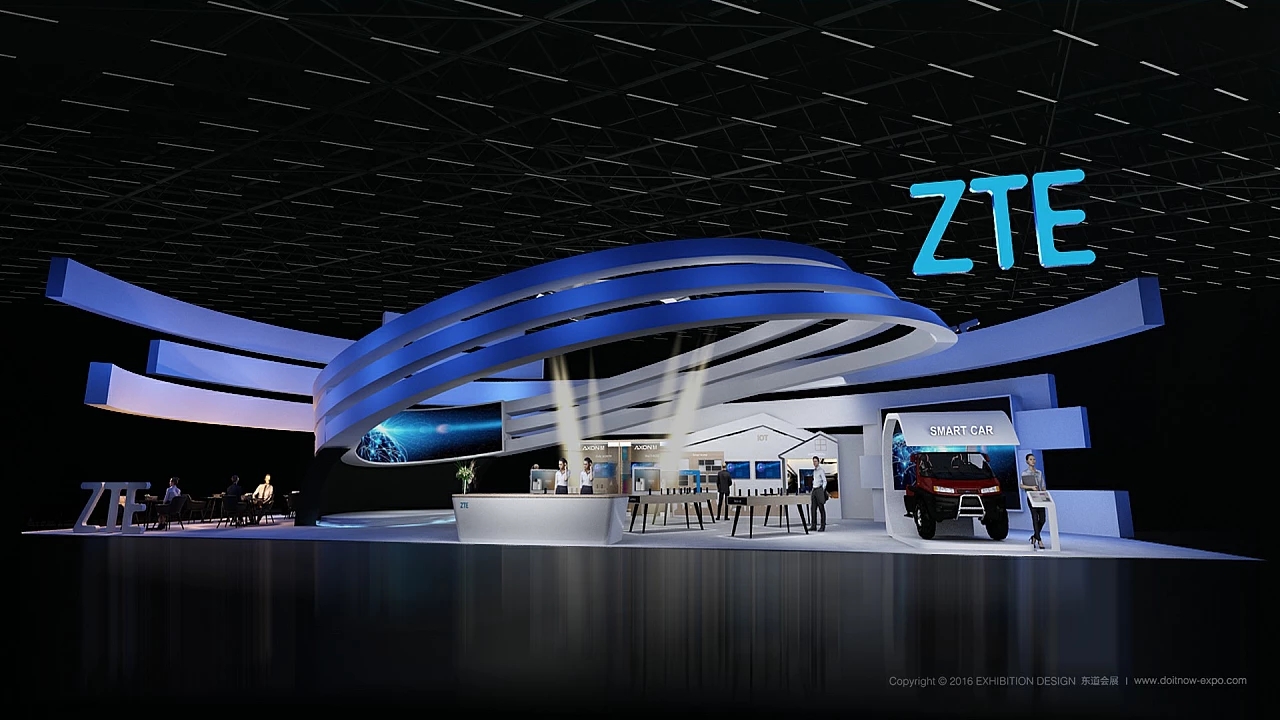 中興科技展臺設(shè)計搭建案例分析