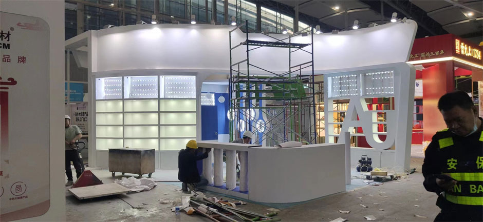 澳克羅健展覽展臺搭建現場